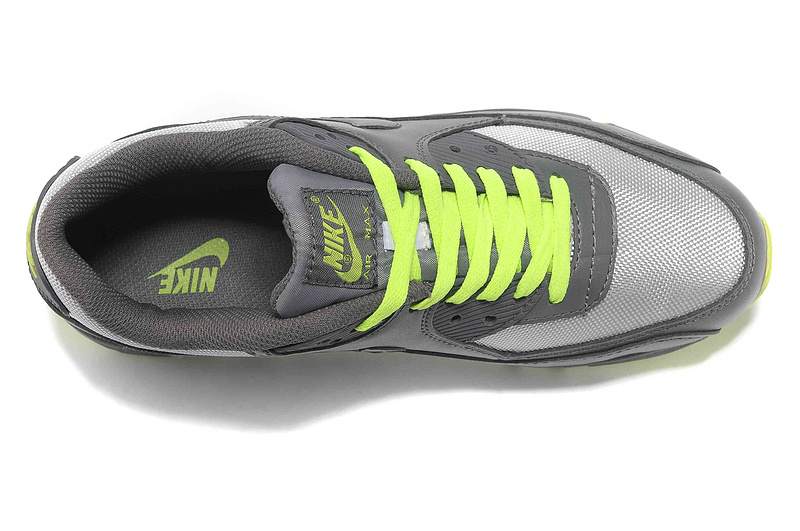 Nike Air Max Shoes Womens Dark Grey/Gray/Fluorescent Green Onlin